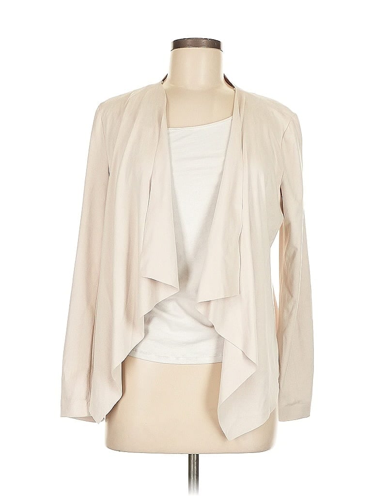 Pre-owned Zara Basic Blazer Jacket In White