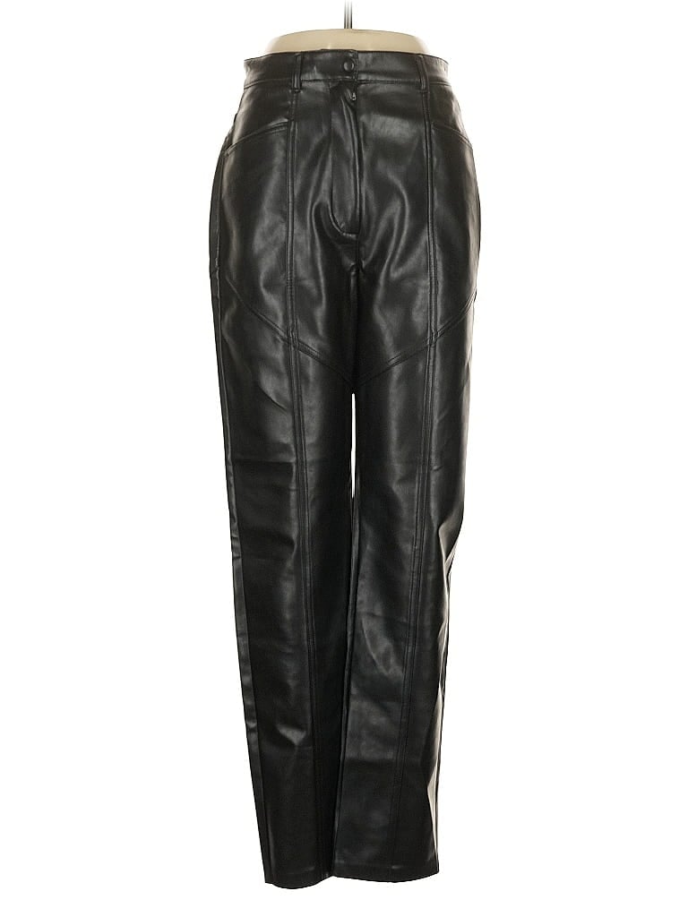Pre-owned Wilfred Faux Leather Pants In Black