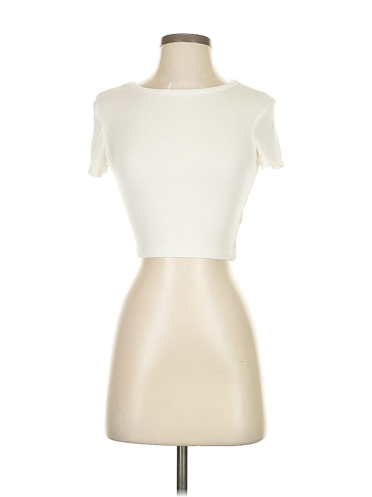 Click to view more detailed imagery on our partner's website Pre-owned Zara Short Sleeve Turtleneck In White