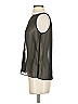 Aqua 100% Polyester Black Sleeveless Blouse Size S - photo 6