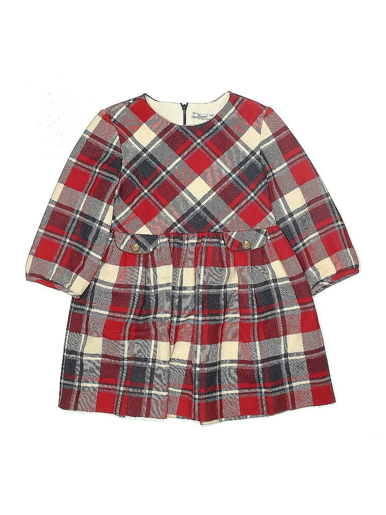 Mayoral Plaid Red Dress Size 7 - photo 1