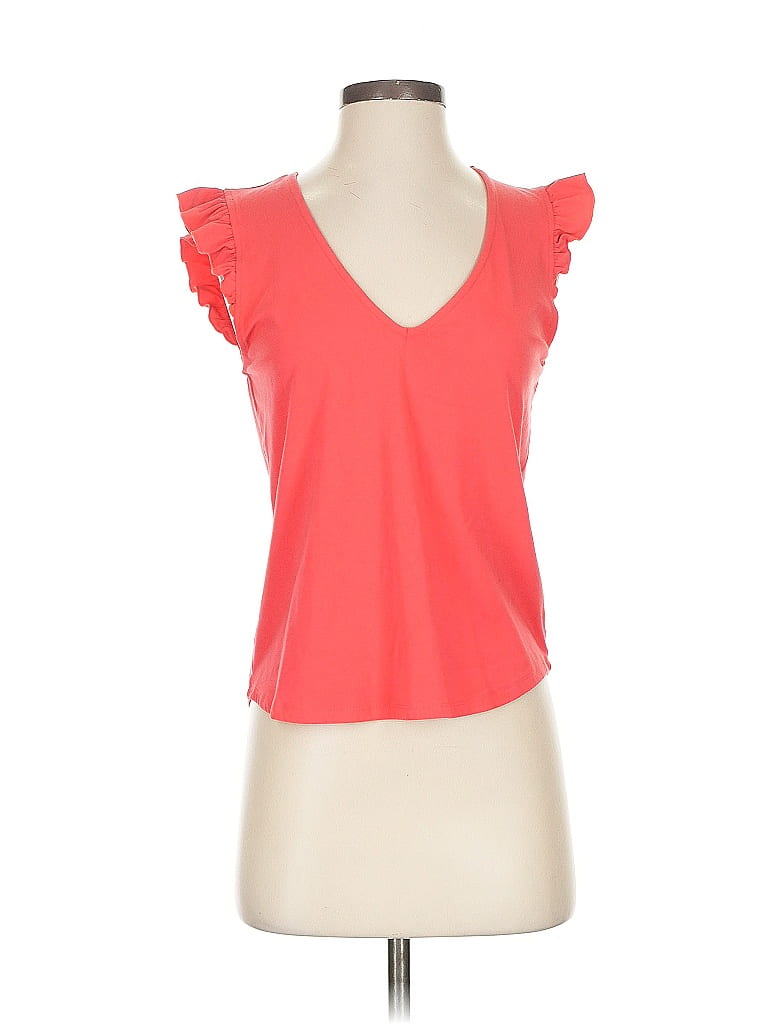 Evereve Orange Sleeveless Blouse Size S - photo 1