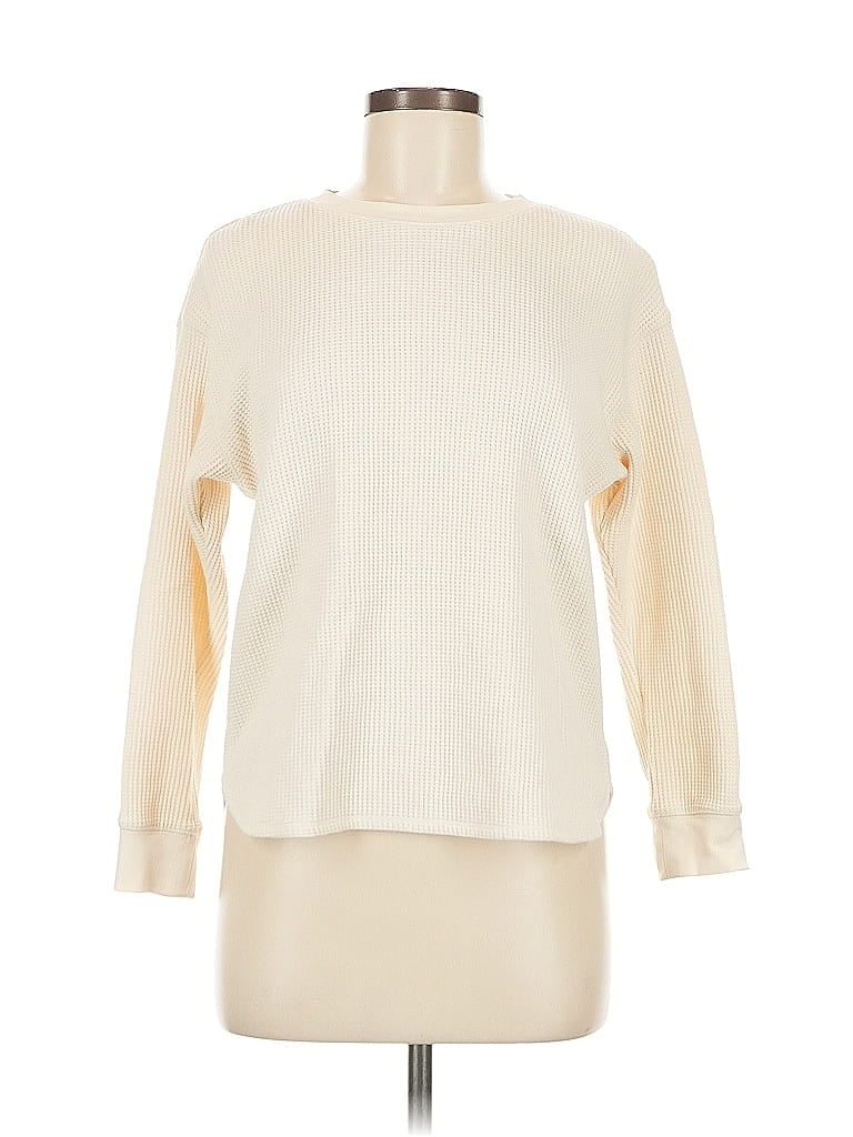 Pre-owned Uniqlo Long Sleeve Turtleneck In White