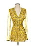 Catherine Malandrino 100% Silk Yellow Sleeveless Silk Top Size 0 - photo 1