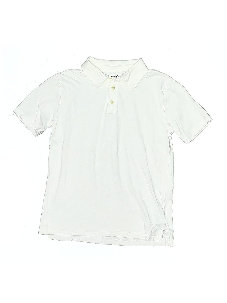 Crewcuts 100% Cotton Ivory Short Sleeve Polo Size 10 - photo 1