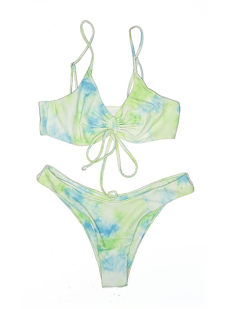 Pre-owned Zaful Two Piece Swimsuit In Green