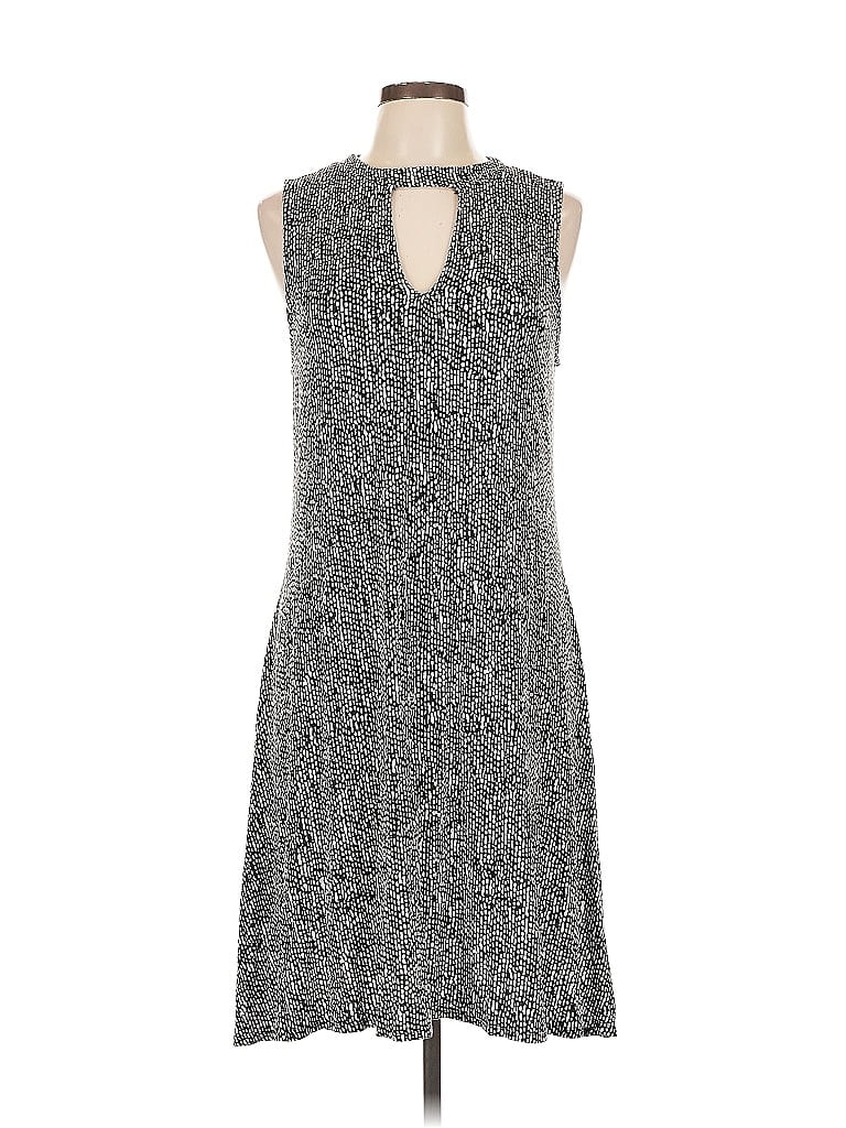 Jennifer Lopez Tweed Houndstooth Black Casual Dress Size L - photo 1