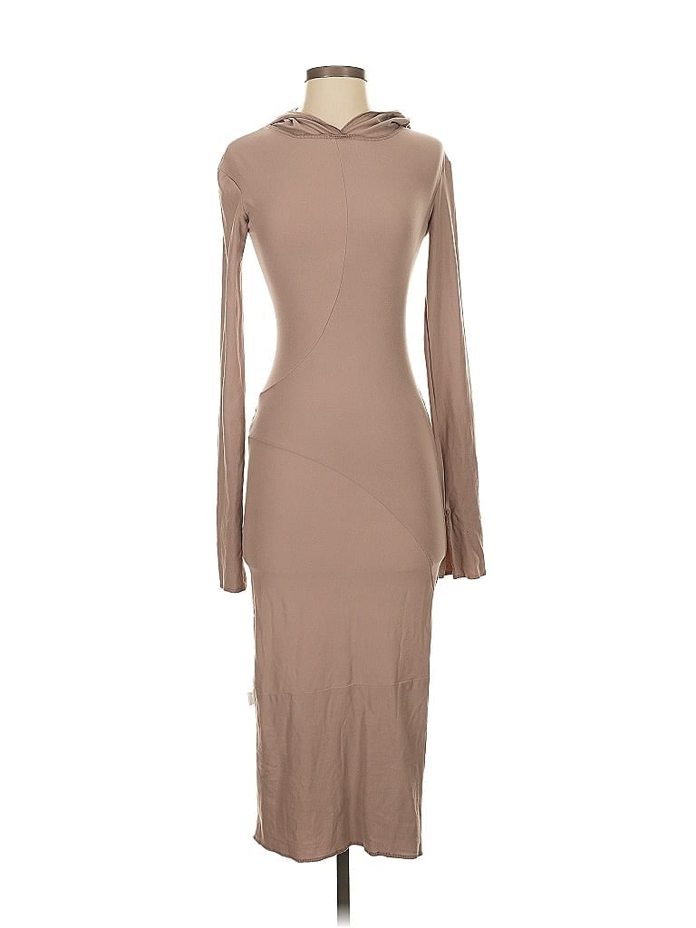 Pre-owned Unbranded Casual Dress In Brown