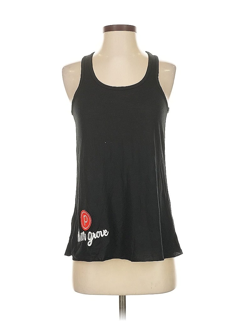 Pre-owned Bella+canvas Tank Top Black Halter Neckline Tops