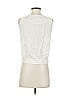 Theory 100% Silk Solid Ivory Sleeveless Silk Top Size P (petite) - photo 2