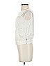 Theory 100% Silk Solid Ivory Sleeveless Silk Top Size P (petite) - photo 4