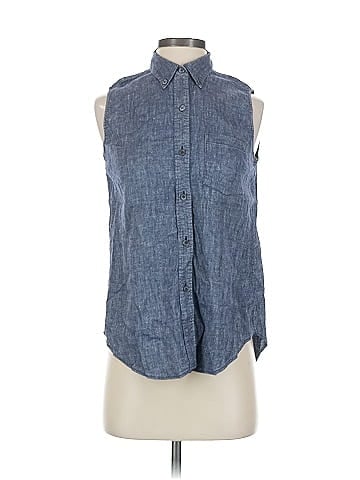 Theory Sleeveless Button-Down Shirt (view 1)