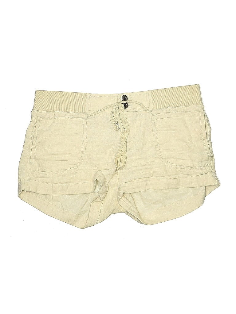 Arden B. Solid Ivory Khaki Shorts Size S - photo 1