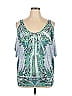 One World Teal Sleeveless Blouse Size XL - photo 1
