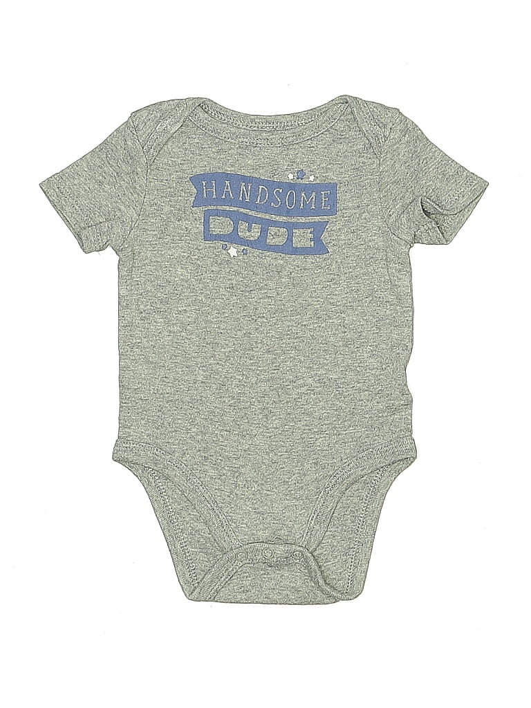 Pre-owned Circo Babies' Short Sleeve Onesie In Gray