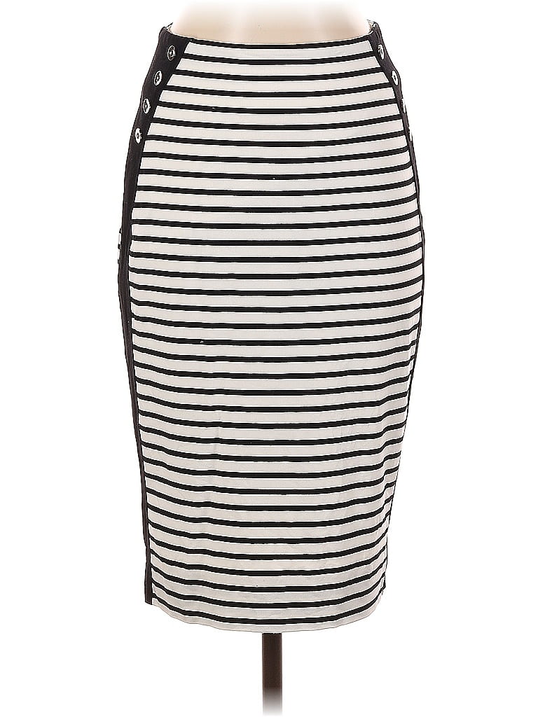 Pre-owned White House Black Market Casual Skirt In White