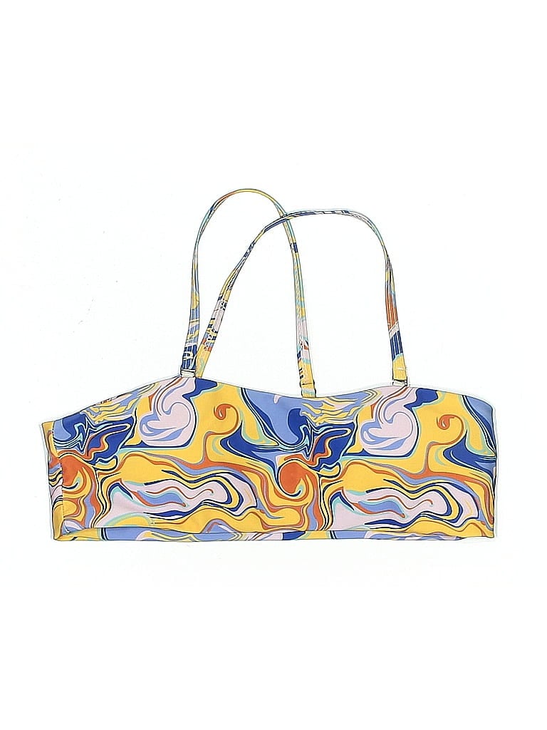 Pre-owned Unbranded Swimsuit Top Yellow Swimwear