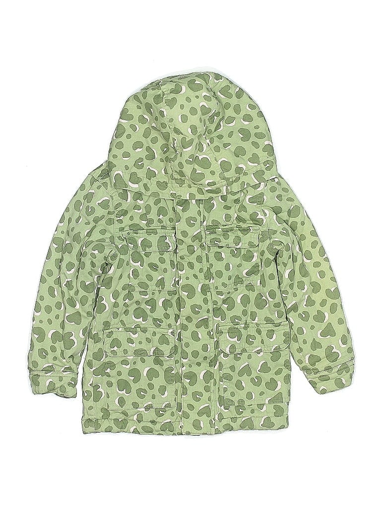 Cat & Jack 100% Cotton Print Green Raincoat Size 4T - photo 1
