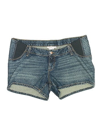 Isabel Maternity Denim Shorts (view 1)