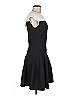 Armani Collezioni Color Block Black Cocktail Dress Size 6 - photo 3
