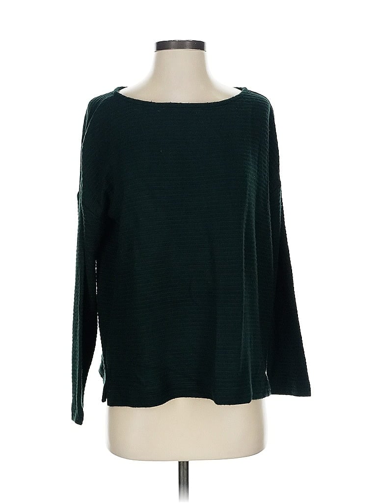 Pre-owned Jjill Pullover Sweater In Green