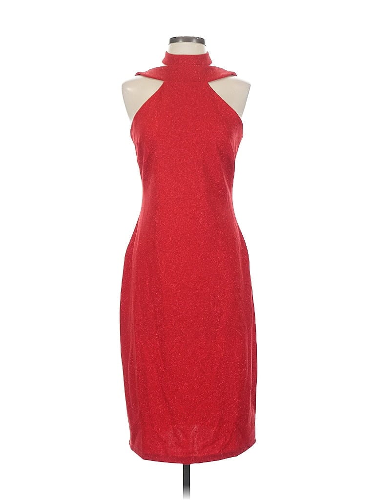 Pre-owned Bebe Cocktail Dress In Red