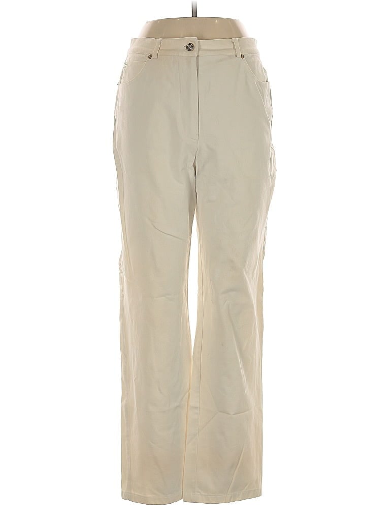 St. John Sport Solid Tan Casual Pants Size 10 - photo 1