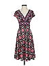 London Times Paisley Burgundy Casual Dress Size 4 - photo 1