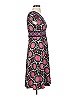 London Times Paisley Burgundy Casual Dress Size 4 - photo 3