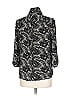 Forever 21 100% Polyester Paisley Silver 3/4 Sleeve Blouse Size L - photo 2