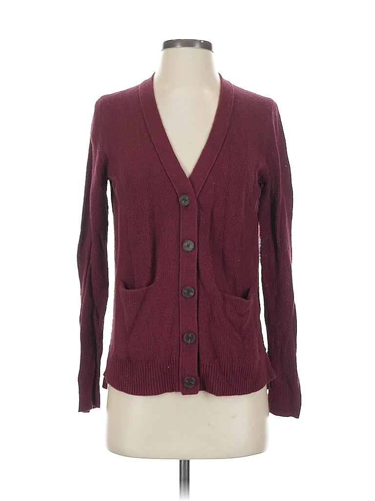 Click to view more detailed imagery on our partner's website Pre-owned Madewell Cardigan Sweater In Burgundy