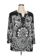 Jm Collection 3/4 Sleeve Blouse