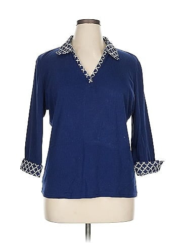 Karen Scott 3/4 Sleeve Blouse (view 1)