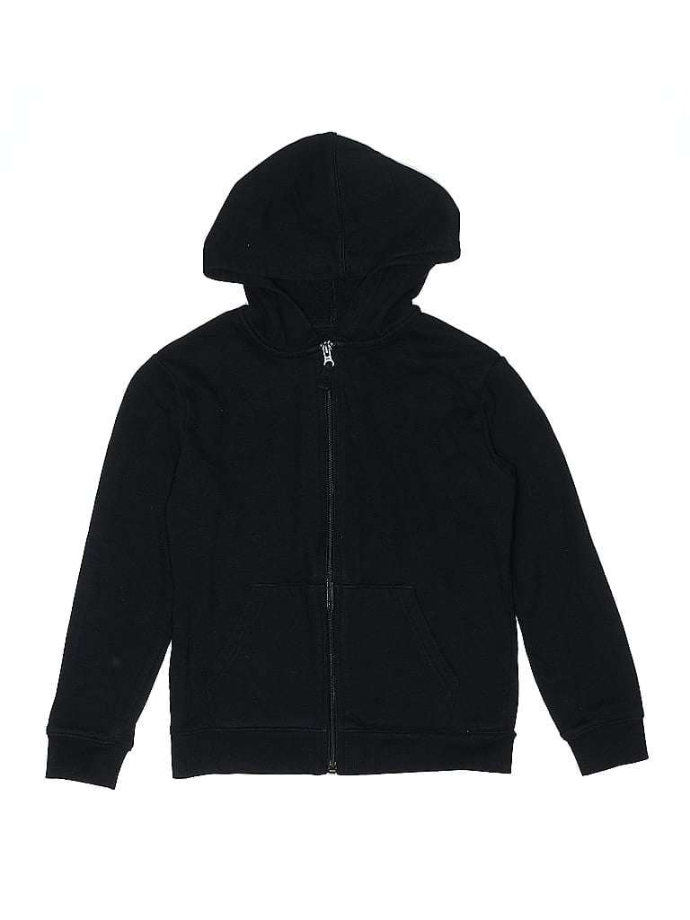 Cat & Jack Black Zip Up Hoodie Size 8 - photo 1