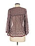 Assorted Brands 100% Cotton Burgundy Long Sleeve Blouse Size M - photo 2