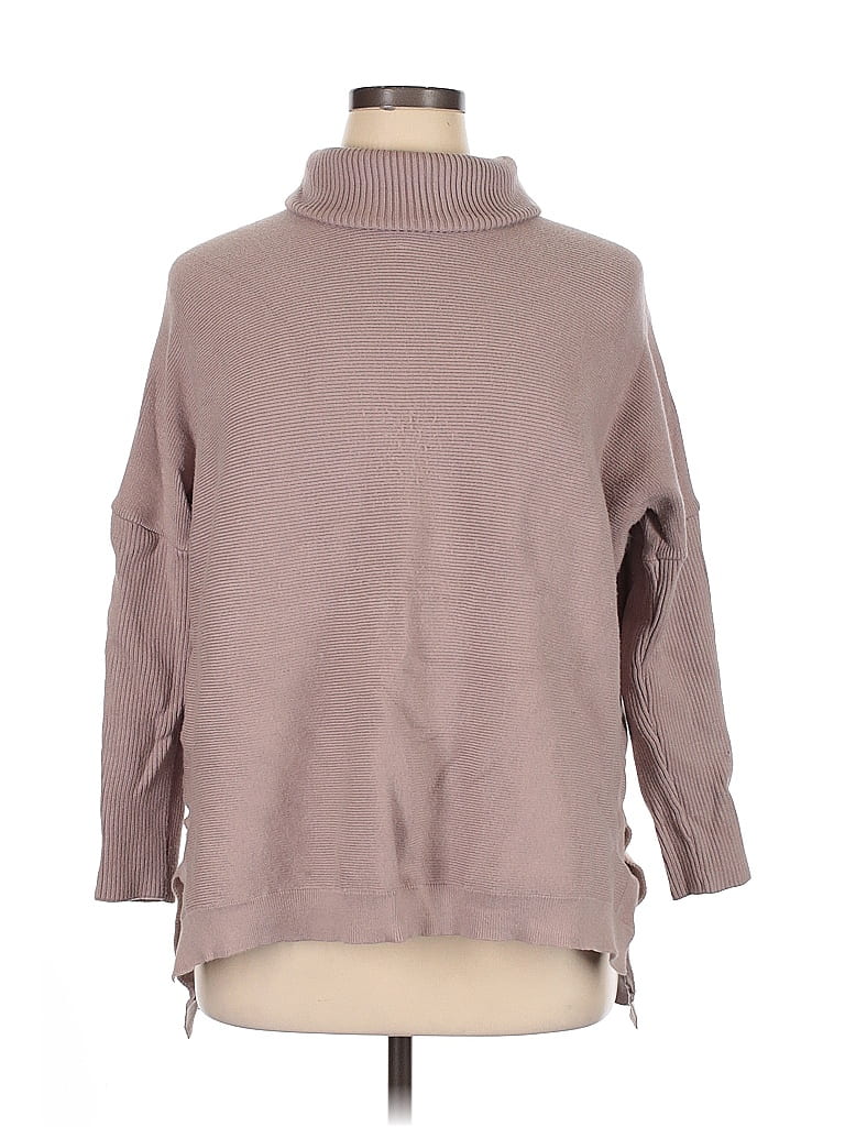 Pre-owned Unbranded Turtleneck Sweater In Brown