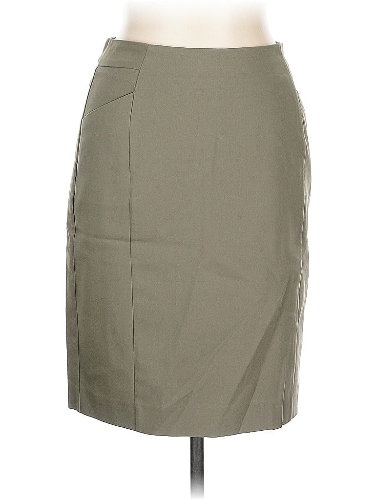 Pre-owned H&m Formal Skirt In Gray