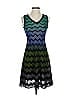 M Missoni Chevron-herringbone Teal Blue Casual Dress Size S (estimated) - photo 1