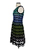 M Missoni Chevron-herringbone Teal Blue Casual Dress Size S (estimated) - photo 4