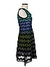 M Missoni Chevron-herringbone Teal Blue Casual Dress Size S (estimated) - photo 3