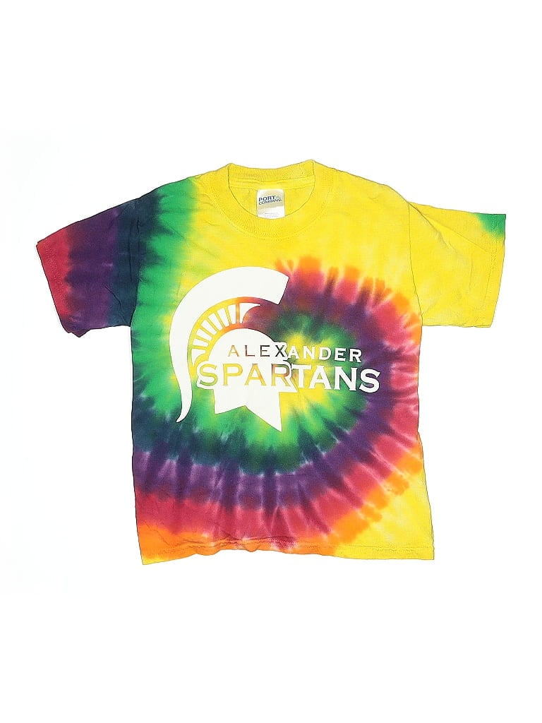 PORT & COMPANY Pre-owned Kids' Short Sleeve T-shirt In Yellow