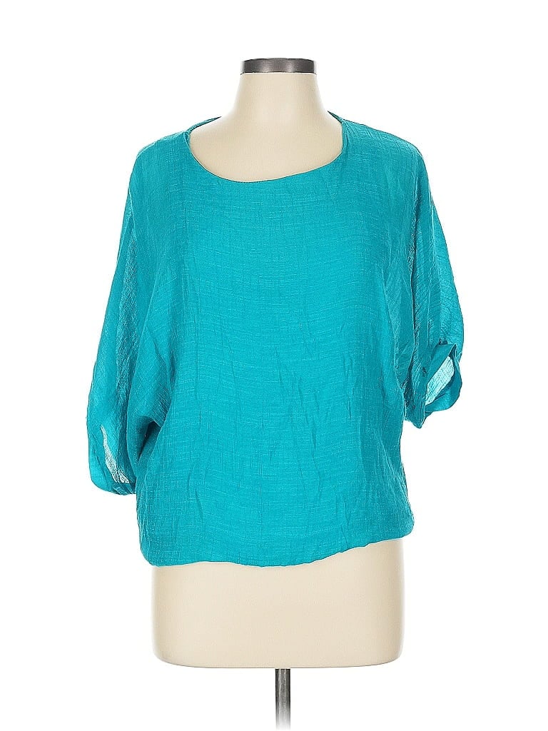 Click to view more detailed imagery on our partner's website Pre-owned Assorted Brands 3/4 Sleeve Blouse In Blue