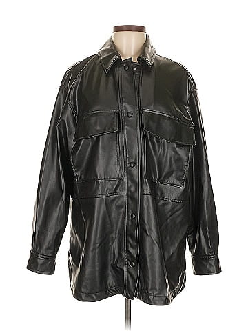 Zara Faux Leather Jacket (view 1)