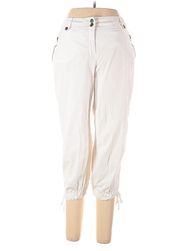 Pre-owned Agb Casual Pants In White