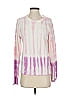 White + Warren Tie-dye Purple Pullover Sweater Size S - photo 1