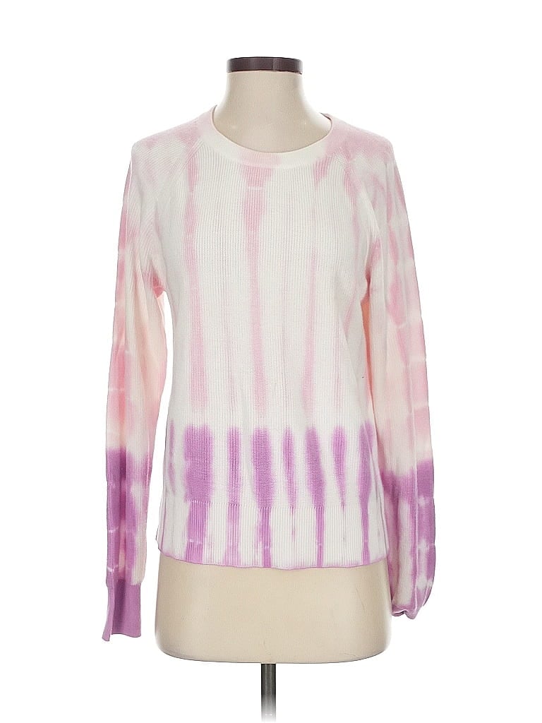 White + Warren Tie-dye Purple Pullover Sweater Size S - photo 1
