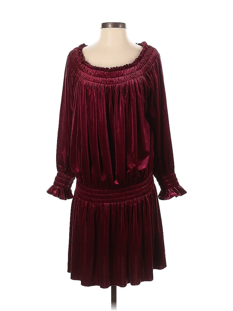 Norma Kamali Burgundy Cocktail Dress Size M - photo 1