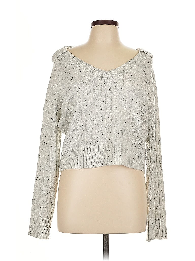 Pre-owned Sincerely Jules Pullover Sweater In Silver