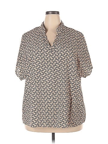 Shein Curve Short Sleeve Blouse (view 1)