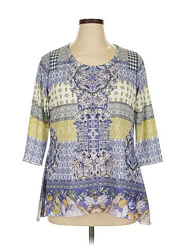One World 3/4 Sleeve Blouse (view 1)